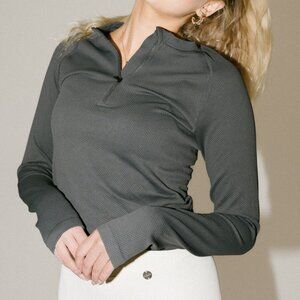 NWOT Pomme Equestrian Rose Dark Shadow Top - Size XS/S